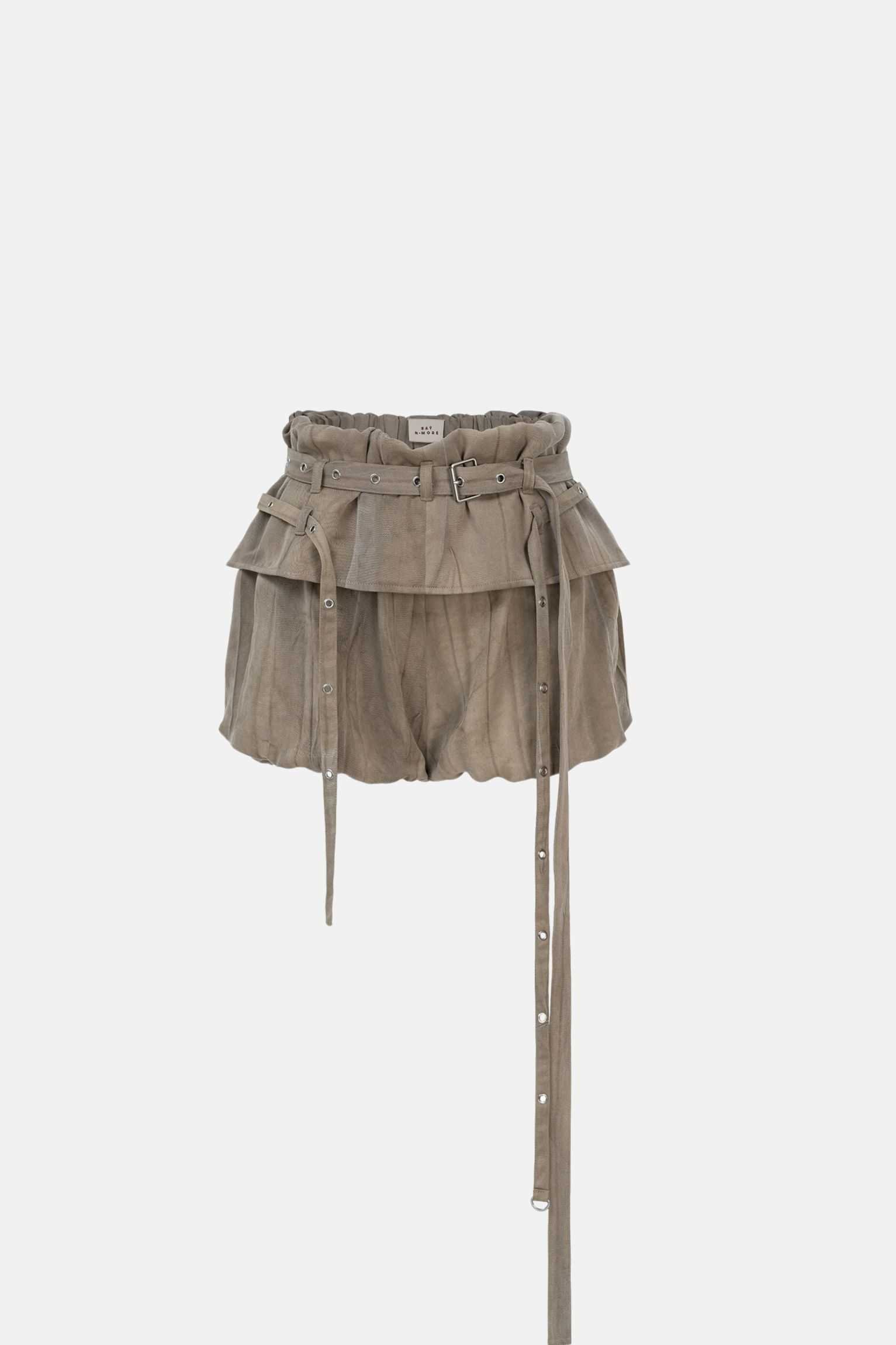 Layered Strapped Cargo Shorts